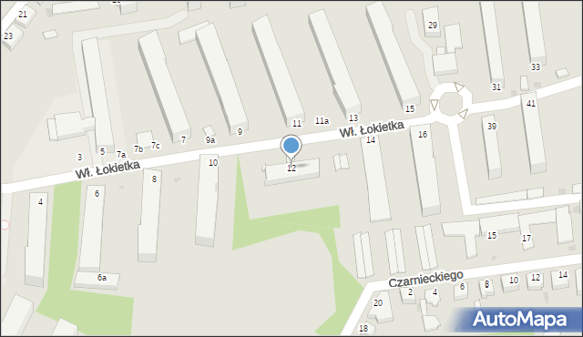 Inowrocław, Króla Władysława Łokietka, 12, mapa Inowrocławia