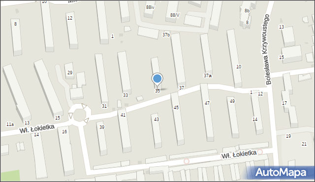 Inowrocław, Króla Władysława Łokietka, 35, mapa Inowrocławia