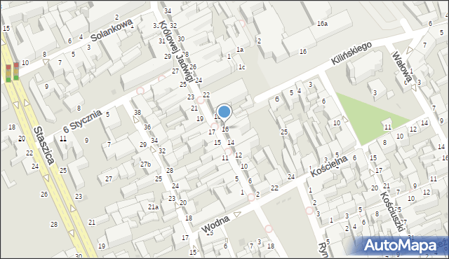 Inowrocław, Królowej Jadwigi, 16, mapa Inowrocławia