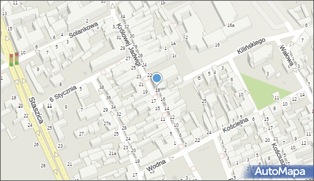 Inowrocław, Królowej Jadwigi, 18, mapa Inowrocławia