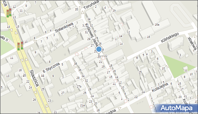 Inowrocław, Królowej Jadwigi, 23, mapa Inowrocławia