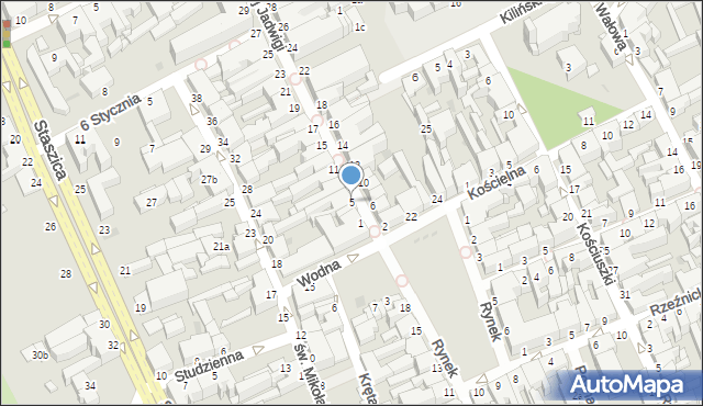 Inowrocław, Królowej Jadwigi, 5, mapa Inowrocławia