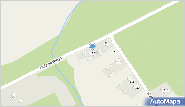 Iwanowice Duże, Krzepicka, 123, mapa Iwanowice Duże