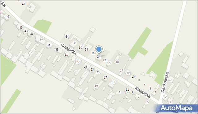 Iwanowice Duże, Krzepicka, 24, mapa Iwanowice Duże