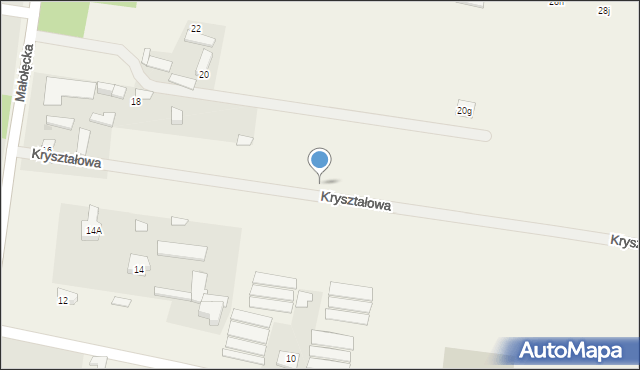 Izabelin, Kryształowa, 15, mapa Izabelin