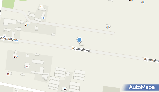 Izabelin, Kryształowa, 17, mapa Izabelin