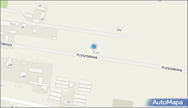 Izabelin, Kryształowa, 19, mapa Izabelin