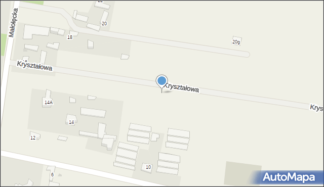 Izabelin, Kryształowa, 20, mapa Izabelin