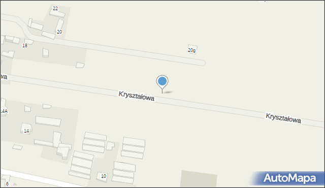 Izabelin, Kryształowa, 21, mapa Izabelin