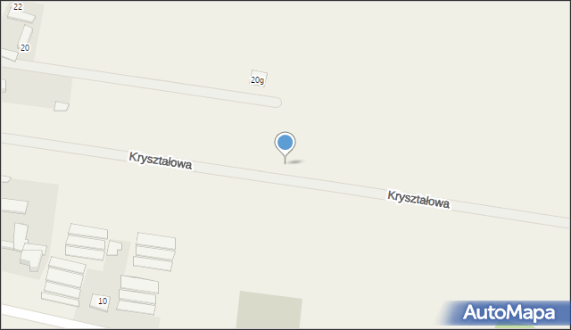 Izabelin, Kryształowa, 27, mapa Izabelin