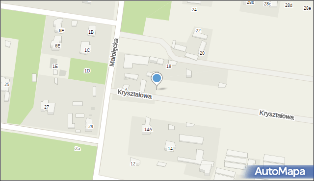 Izabelin, Kryształowa, 3, mapa Izabelin