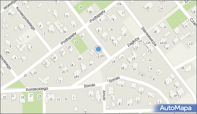 Izabelin B, Króla Jana III Sobieskiego, 1, mapa Izabelin B