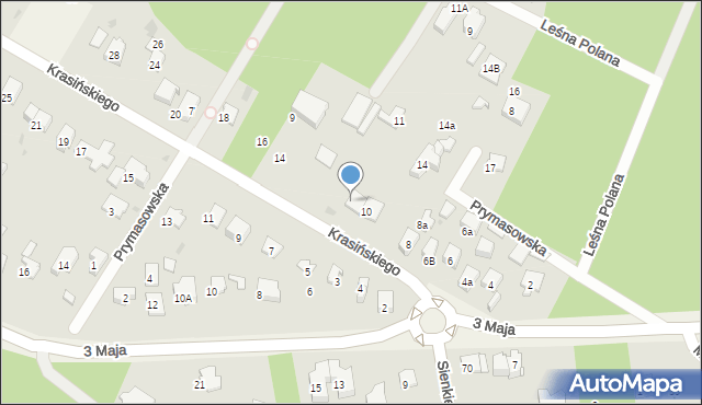 Izabelin C, Krasińskiego Zygmunta, 12, mapa Izabelin C