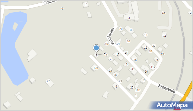 Izbica, Kronlanda Maksymiliana, dr., 9, mapa Izbica