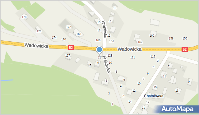 Izdebnik, Krakówka, 11, mapa Izdebnik