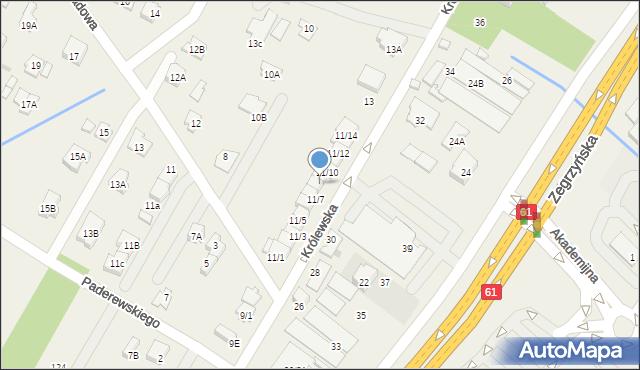 Jabłonna, Królewska, 11/9, mapa Jabłonna