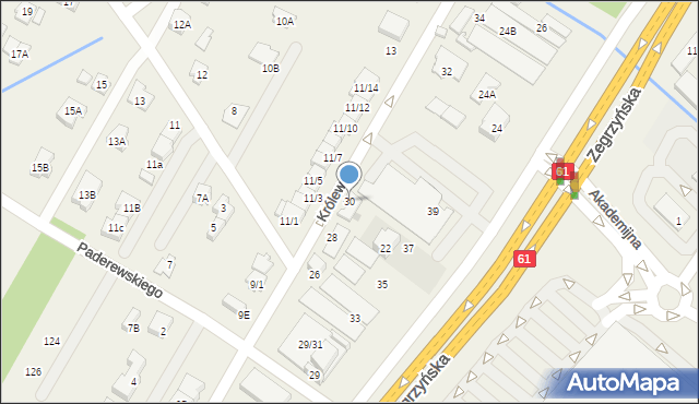 Jabłonna, Królewska, 30, mapa Jabłonna