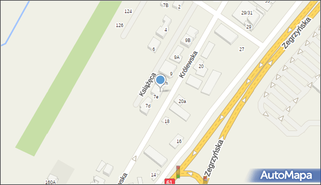 Jabłonna, Królewska, 7f, mapa Jabłonna