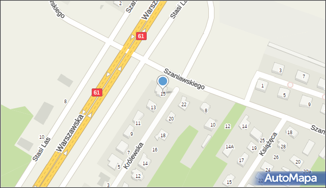 Jadwisin, Królewska, 15, mapa Jadwisin