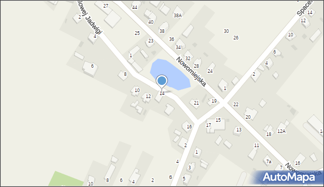 Jamielnik, Królowej Jadwigi, 14, mapa Jamielnik