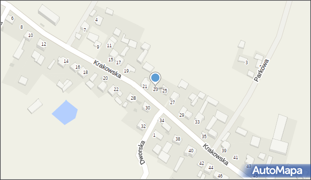 Jangrot, Krakowska, 23, mapa Jangrot