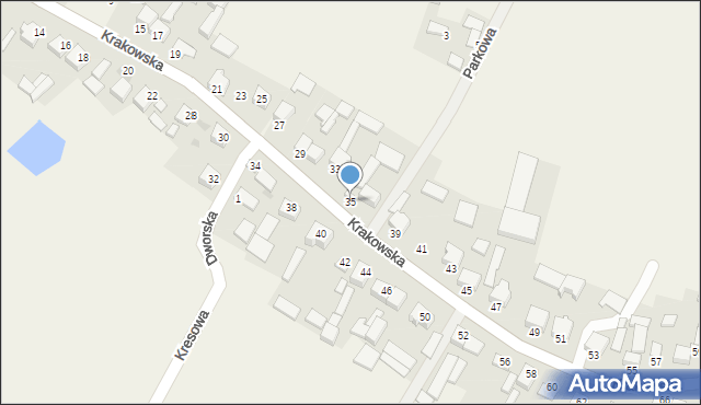 Jangrot, Krakowska, 35, mapa Jangrot