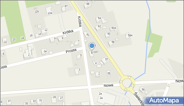 Jankowice, Krótka, 6, mapa Jankowice