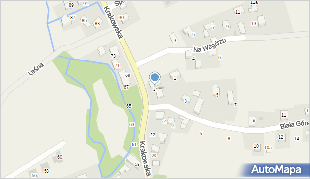 Januszowice, Krakowska, 24, mapa Januszowice