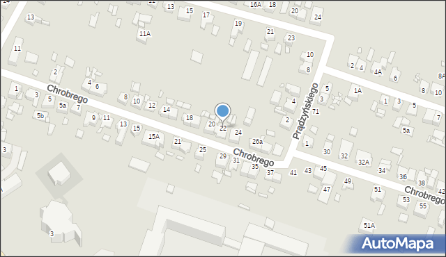 Jarocin, Króla Bolesława Chrobrego, 22, mapa Jarocin