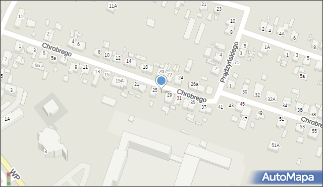 Jarocin, Króla Bolesława Chrobrego, 27, mapa Jarocin