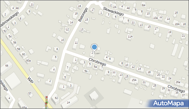 Jarocin, Króla Bolesława Chrobrego, 2a, mapa Jarocin