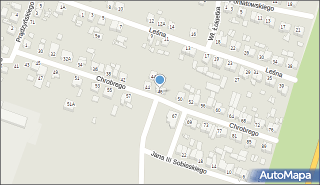 Jarocin, Króla Bolesława Chrobrego, 46, mapa Jarocin