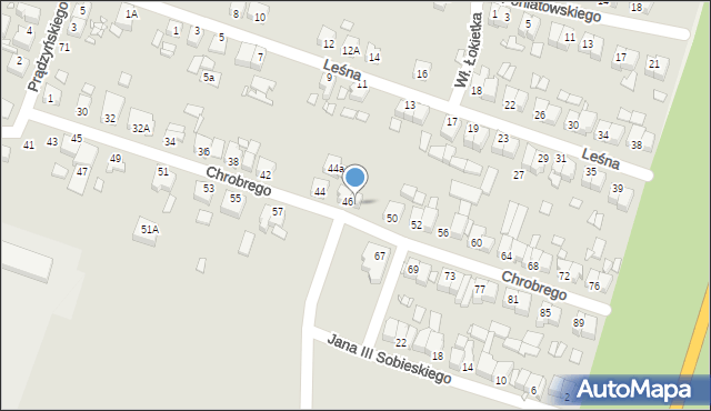 Jarocin, Króla Bolesława Chrobrego, 48, mapa Jarocin