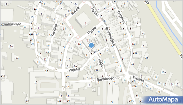 Jarocin, Krótka, 4, mapa Jarocin