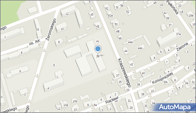 Jarosław, Kraszewskiego Józefa Ignacego, 39, mapa Jarosławia