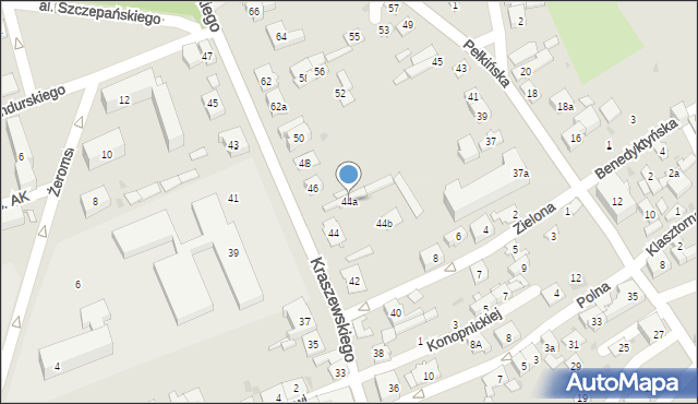 Jarosław, Kraszewskiego Józefa Ignacego, 44a, mapa Jarosławia