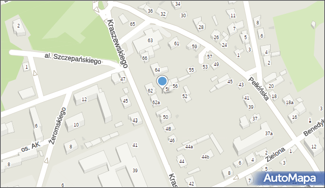 Jarosław, Kraszewskiego Józefa Ignacego, 60, mapa Jarosławia