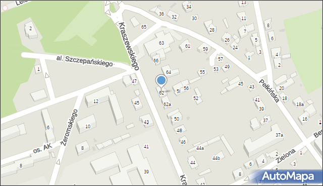 Jarosław, Kraszewskiego Józefa Ignacego, 62, mapa Jarosławia