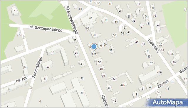 Jarosław, Kraszewskiego Józefa Ignacego, 62a, mapa Jarosławia