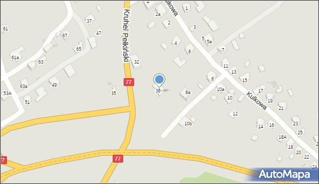 Jarosław, Kruhel Pełkiński, 30a, mapa Jarosławia