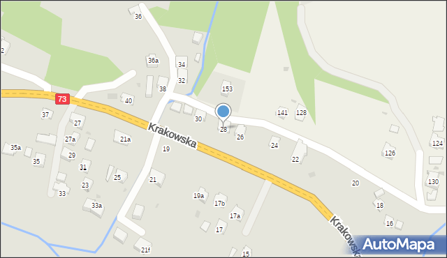 Jasło, Krakowska, 28, mapa Jasła