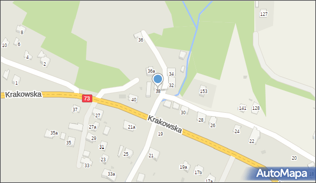 Jasło, Krakowska, 38, mapa Jasła