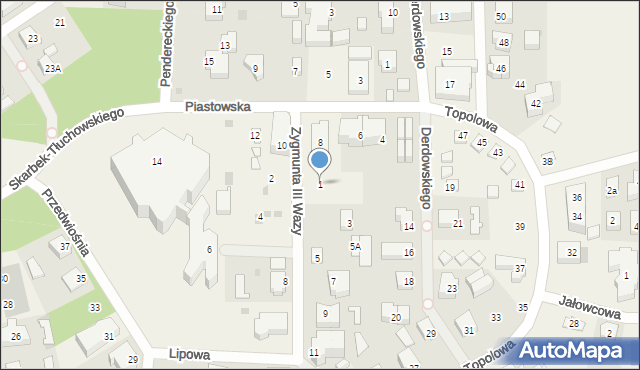 Jastrzębia Góra, Króla Zygmunta III Wazy, 1, mapa Jastrzębia Góra