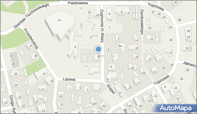 Jastrzębia Góra, Króla Zygmunta III Wazy, 8, mapa Jastrzębia Góra