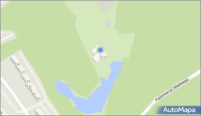 Jastrzębie-Zdrój, Króla Kazimierza Wielkiego, 2, mapa Jastrzębie-Zdrój