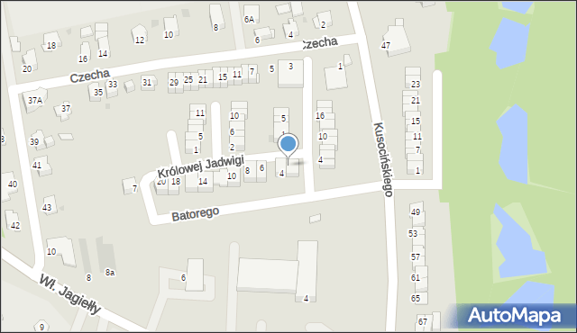 Jastrzębie-Zdrój, Królowej Jadwigi, 2, mapa Jastrzębie-Zdrój