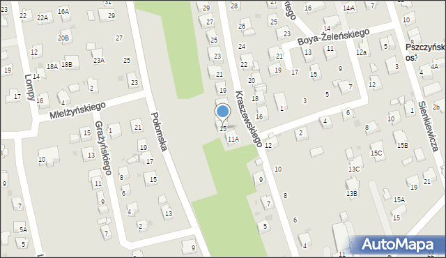 Jastrzębie-Zdrój, Kraszewskiego Józefa Ignacego, 15, mapa Jastrzębie-Zdrój