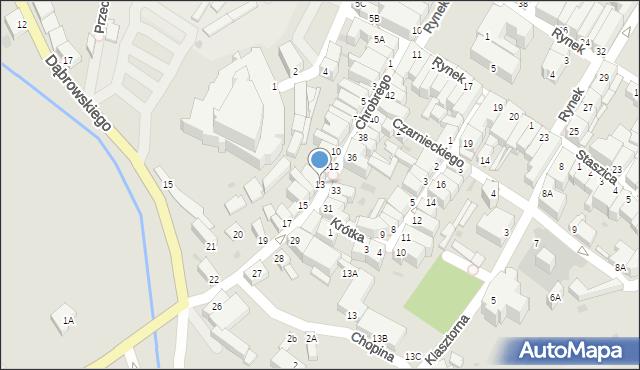 Jawor, Króla Bolesława Chrobrego, 13, mapa Jawor