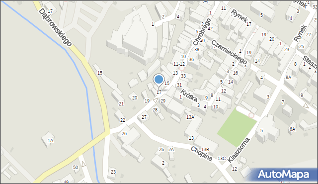 Jawor, Króla Bolesława Chrobrego, 17, mapa Jawor