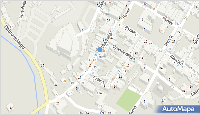 Jawor, Króla Bolesława Chrobrego, 36, mapa Jawor